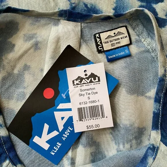 NWT Kavu Somerton Sky Tie Dye Dress, Size Small - Picture 6 of 6